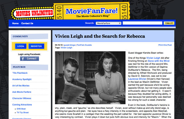 Vivien Leigh and the Search for Rebecca