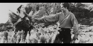 Merle Oberon and Laurence Olivier in Wuthering Heights