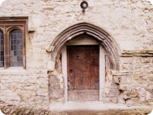 Notley Abbey side door