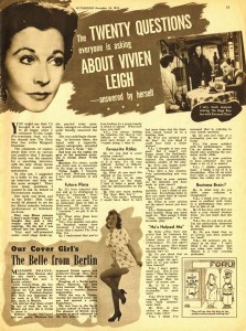 20 questions about Vivien Leigh