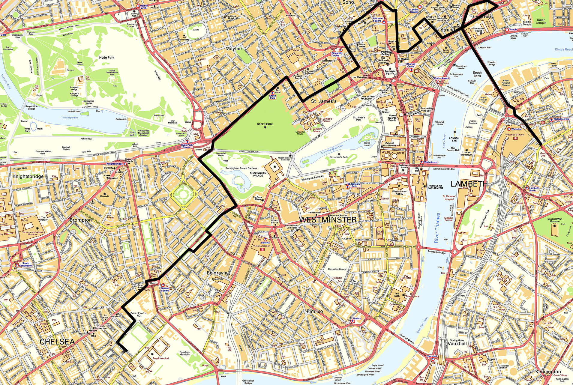 Vivien Leigh London Map