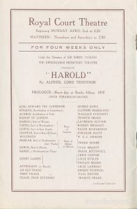 Harold, dtarring Laurence Olivier.