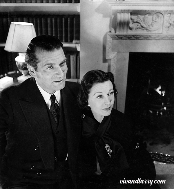 Vivien Leigh and Laurence Olivier, photographed by Tom Blau at Durham Cottage, 1951